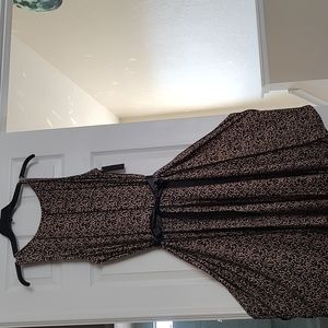 Haani animal print women's plus size dress size 2X black brown tan